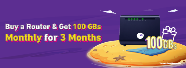 Router promo for Home Internet 